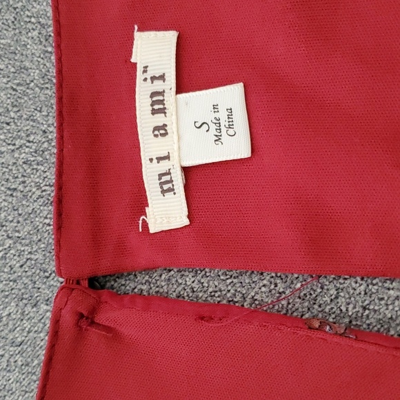 🆕FRANCESCA'S COLLECTION Mi Ami Burgundy V-Neck Floral Long Sleeve Dress SIZE: S - Picture 14 of 15